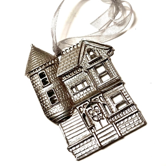 Vintage Kirk Stieff Pewter Victorian Home Ornament - Picture 3 of 3